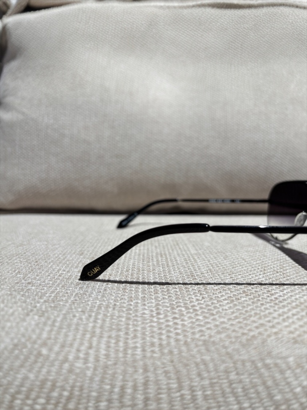 Quay High Key Mini (Large) Black Frame w/Gradient Aviator Sunglasses - Picture 9 of 9